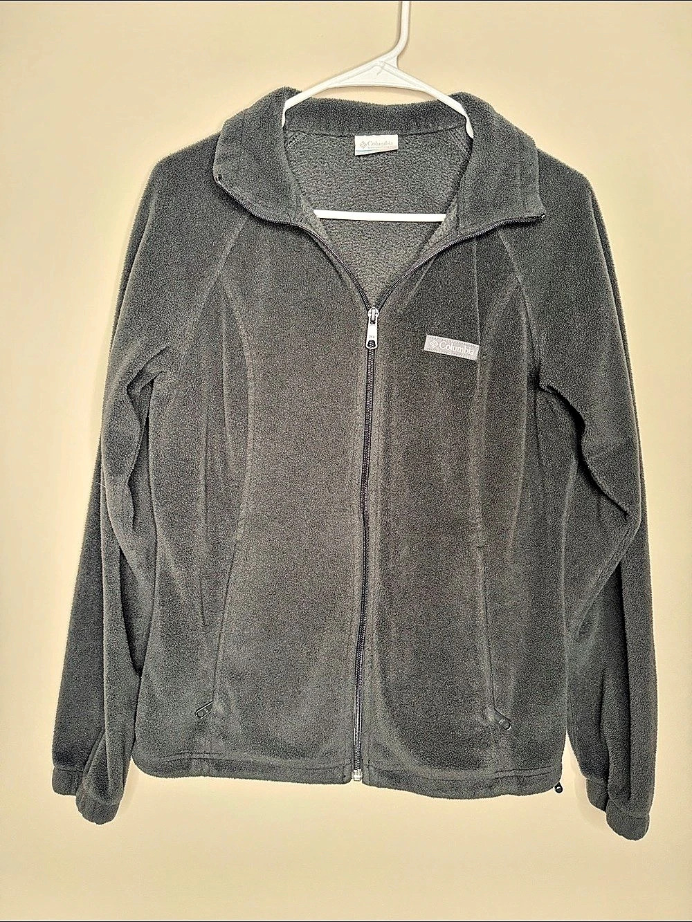 Columbia Benton Springs Full Zip Fleece Jacket Gray Size Medium